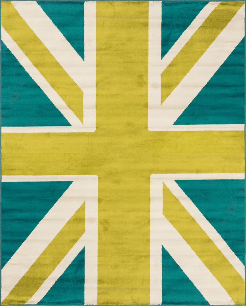 Seaside Embrace Collection Area Rug -  Oasis Rectangle Green Main