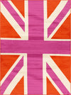 Seaside Embrace Collection Area Rug -  Oasis Rectangle Pink  lifestyle 2