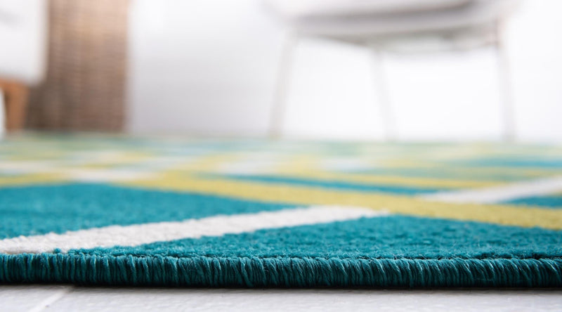 Seaside Embrace Collection Area Rug -  Shoreline Rectangle Green  lifestyle 9