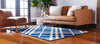 Seaside Embrace Collection Area Rug -  Shoreline Rectangle Navy Blue  lifestyle 8