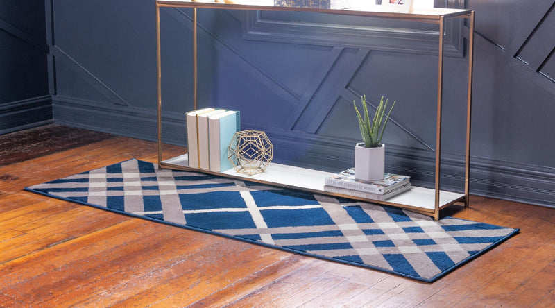 Seaside Embrace Collection Area Rug -  Shoreline Runner Navy Blue  lifestyle 36