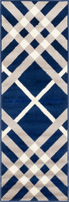 Seaside Embrace Collection Area Rug -  Shoreline Runner Navy Blue  lifestyle 33