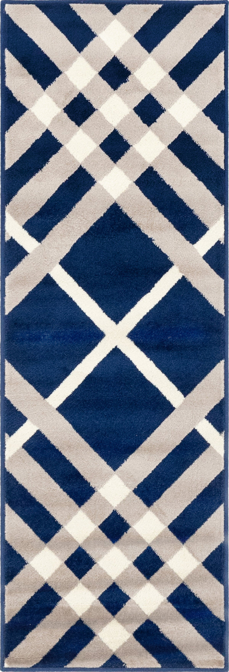 Seaside Embrace Collection Area Rug -  Shoreline Runner Navy Blue  lifestyle 33