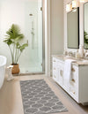 Lattice Garden Collection Area Rug -  Pergolatown (Light Gray) Runner Light Gray  lifestyle 22