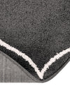 Lattice Garden Collection Area Rug -  Pergolatown (Dark Gray) Round Dark Gray  lifestyle 68