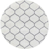 Lattice Garden Collection Area Rug -  Pergolatown (Ivory) Round Ivory Main