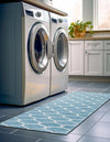 Lattice Garden Collection Area Rug -  Pergolatown (Light Blue) Runner Light Blue  lifestyle 16