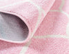 Lattice Garden Collection Area Rug -  Pergolatown (Light Pink) Round Light Pink  lifestyle 6