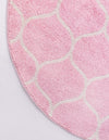 Lattice Garden Collection Area Rug -  Pergolatown (Light Pink) Round Light Pink  lifestyle 8