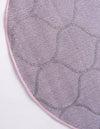 Lattice Garden Collection Area Rug -  Pergolatown (Light Pink) Round Light Pink  lifestyle 9
