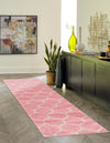 Lattice Garden Collection Area Rug -  Pergolatown (Light Pink) Runner Light Pink  lifestyle 11
