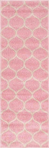 Lattice Garden Collection Area Rug -  Pergolatown (Light Pink) Runner Light Pink Main