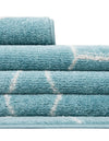 Lattice Garden Collection Area Rug - Arborville (Light Blue) Round Light Blue  lifestyle 44