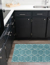 Lattice Garden Collection Area Rug - Arborville (Light Blue) Runner Light Blue  lifestyle 27