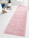 Lattice Garden Collection Area Rug - Arborville (Light Pink) Runner Light Pink  lifestyle 21