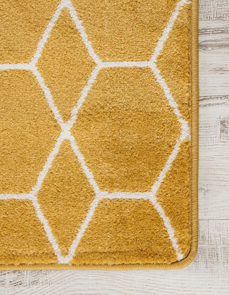 Trellis Mosaic Collection Area Rug - Arborville (Yellow) Runner Yellow  lifestyle 25