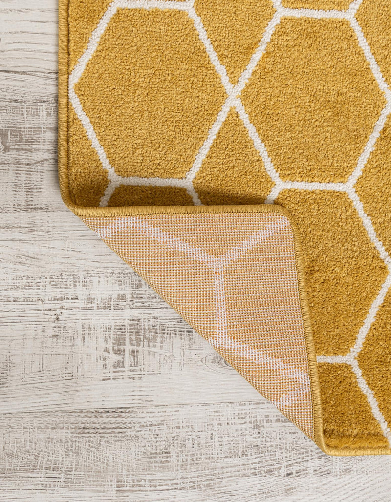 Trellis Mosaic Collection Area Rug - Arborville (Yellow) Runner Yellow  lifestyle 26