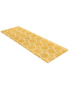 Trellis Mosaic Collection Area Rug - Arborville (Yellow) Runner Yellow  lifestyle 22