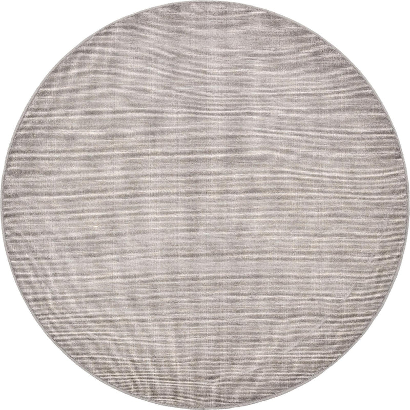 Soho Elegance Collection Area Rug - Chelsea (Gray) Round Gray  lifestyle 11