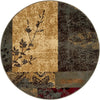 Bistro Lounge Collection Area Rug -  Lungo Round Beige  lifestyle 48