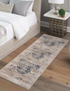 Coastal Manor Collection Area Rug -  Dunes Runner Dark Blue  lifestyle 30