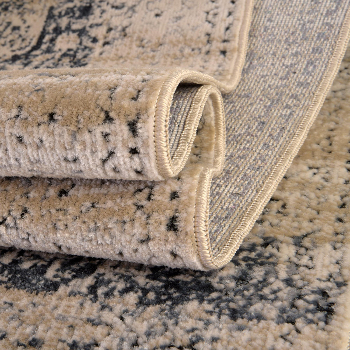 Coastal Manor Collection Area Rug -  Dunes Runner Dark Blue  lifestyle 86