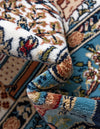 Persian Elegance Collection Area Rug -  Tabriz Round Blue  lifestyle 56