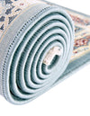Persian Elegance Collection Area Rug -  Hamedan (Blue) Round Blue  lifestyle 47