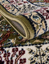 Persian Elegance Collection Area Rug -  Kerman (Green) Round Green  lifestyle 27