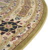 Persian Elegance Collection Area Rug -  Hamedan (Green) Round Green  lifestyle 15