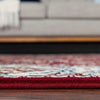 Persian Elegance Collection Area Rug -  Yazd Round Burgundy  lifestyle 35