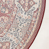 Persian Elegance Collection Area Rug -  Yazd Round Burgundy  lifestyle 39