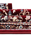 Persian Elegance Collection Area Rug -  Yazd Round Burgundy  lifestyle 179