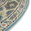 Persian Elegance Collection Area Rug -  Kashan Round Blue  lifestyle 39