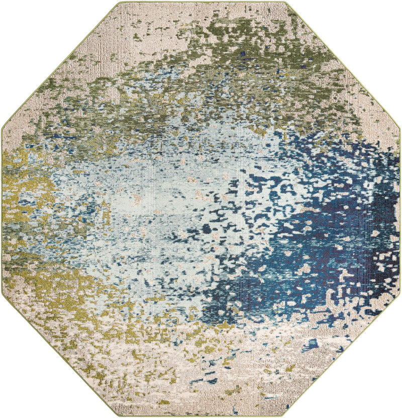 Marrakesh Elegance Collection Area Rug -  Boujad Octagon Blue  lifestyle 27