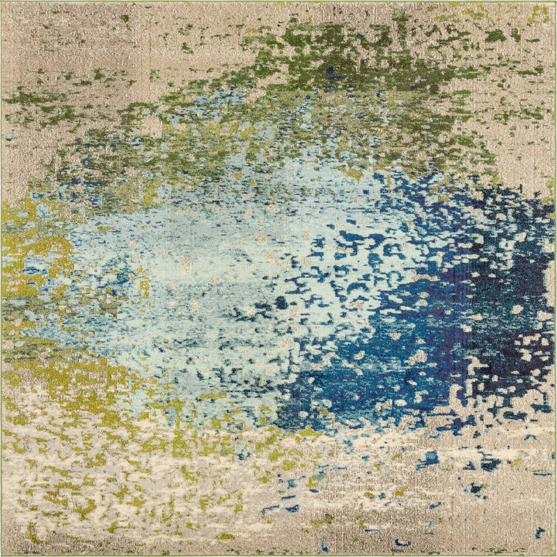 Marrakesh Elegance Collection Area Rug -  Boujad Square Blue  lifestyle 28