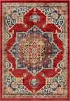 Eden Oasis Collection Area Rug -  Tranquility (Burgundy) Rectangle Burgundy  lifestyle 2