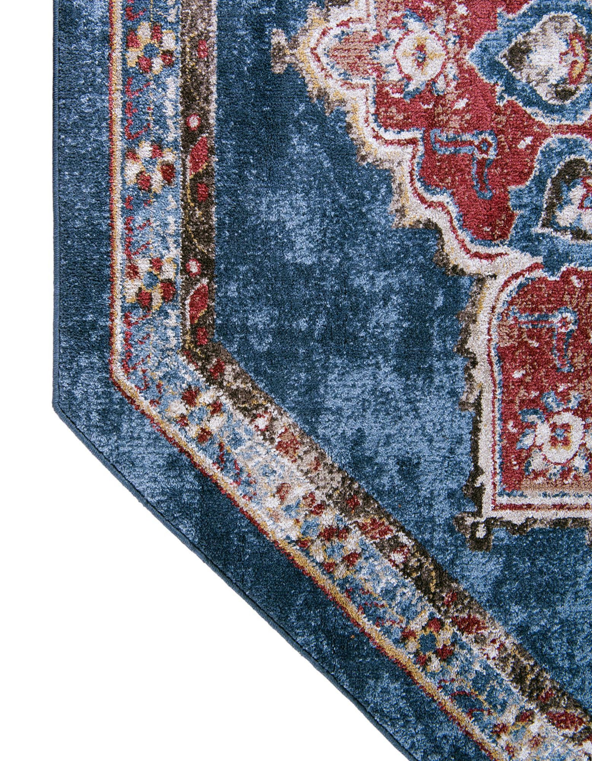 Eden Oasis Collection Area Rug -  Tranquility (Dark Blue) Octagon Dark Blue  lifestyle 61