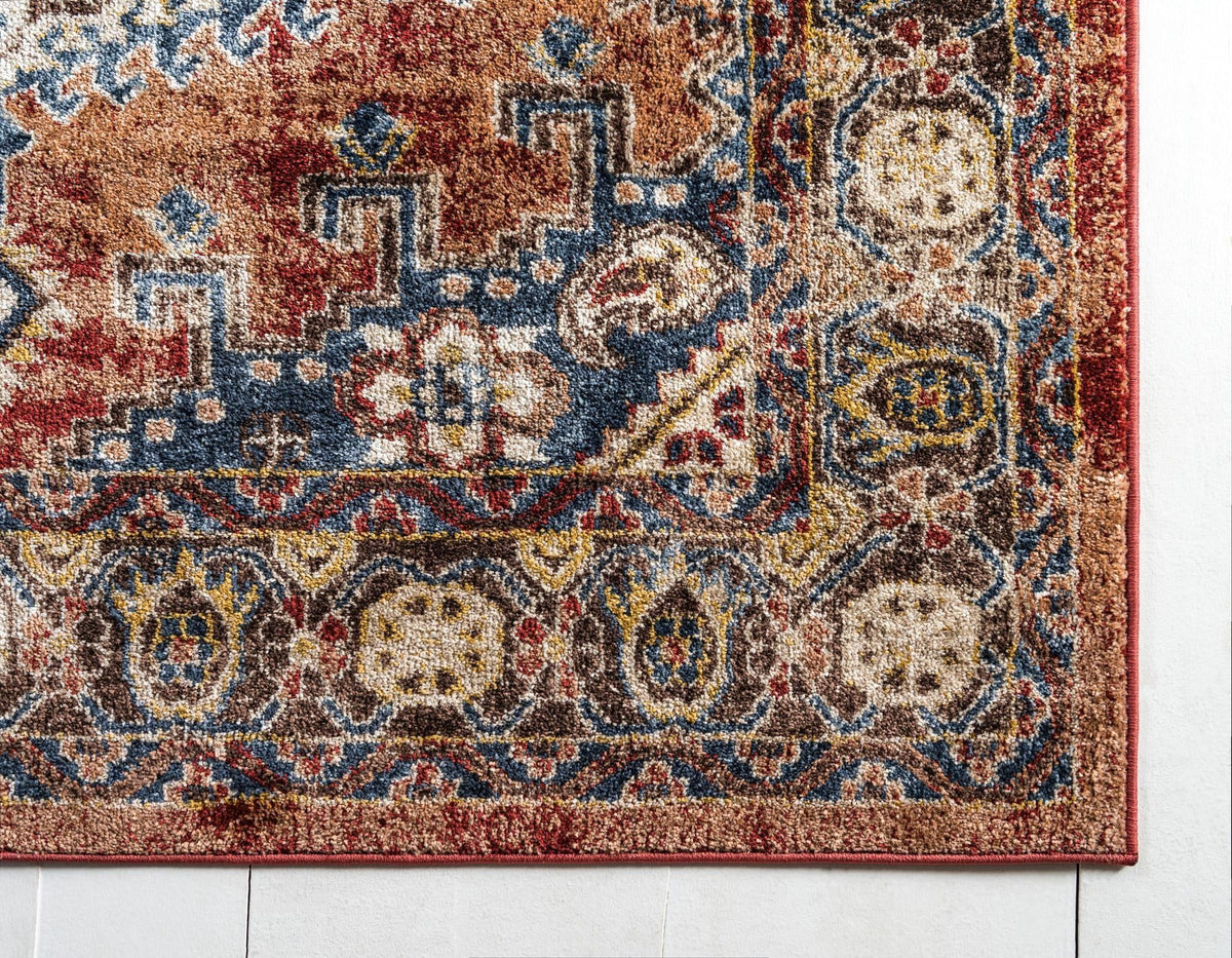 Eden Oasis Collection Area Rug -  Refuge (Terracotta) Square Terracotta  lifestyle 78