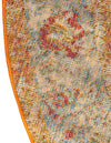 Amalfi Coast Woven Collection Area Rug -  Positano Round Multi  lifestyle 120