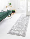 Amalfi Coast Woven Collection Area Rug -  Positano Runner Gray  lifestyle 62