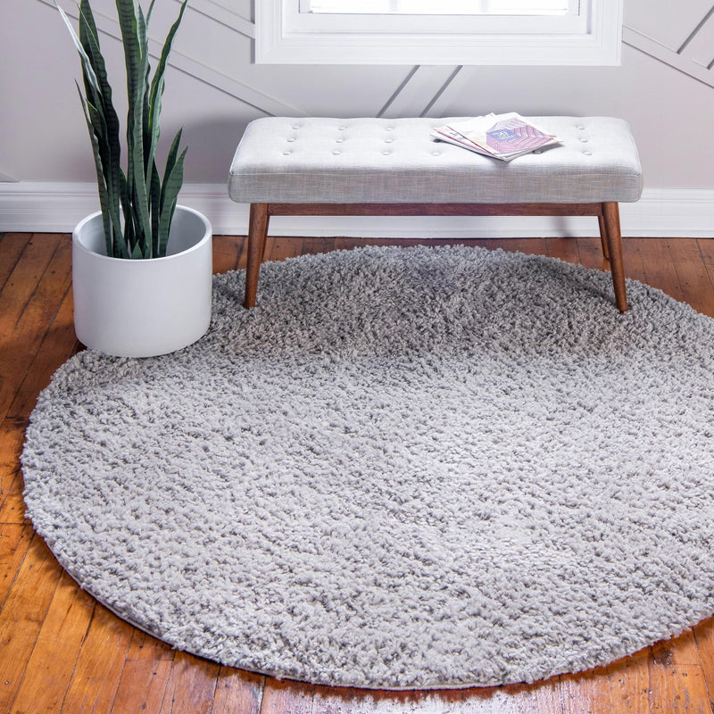 Alpine Plush Collection Area Rug -  Cortina (Sterling) Round Sterling  lifestyle 13