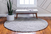 Alpine Plush Collection Area Rug -  Cortina (Sterling) Round Sterling  lifestyle 21