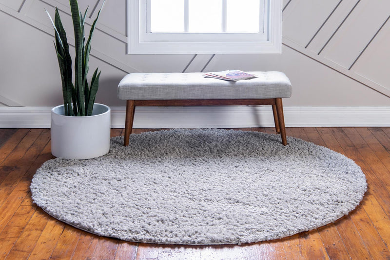 Alpine Plush Collection Area Rug -  Cortina (Sterling) Round Sterling  lifestyle 21