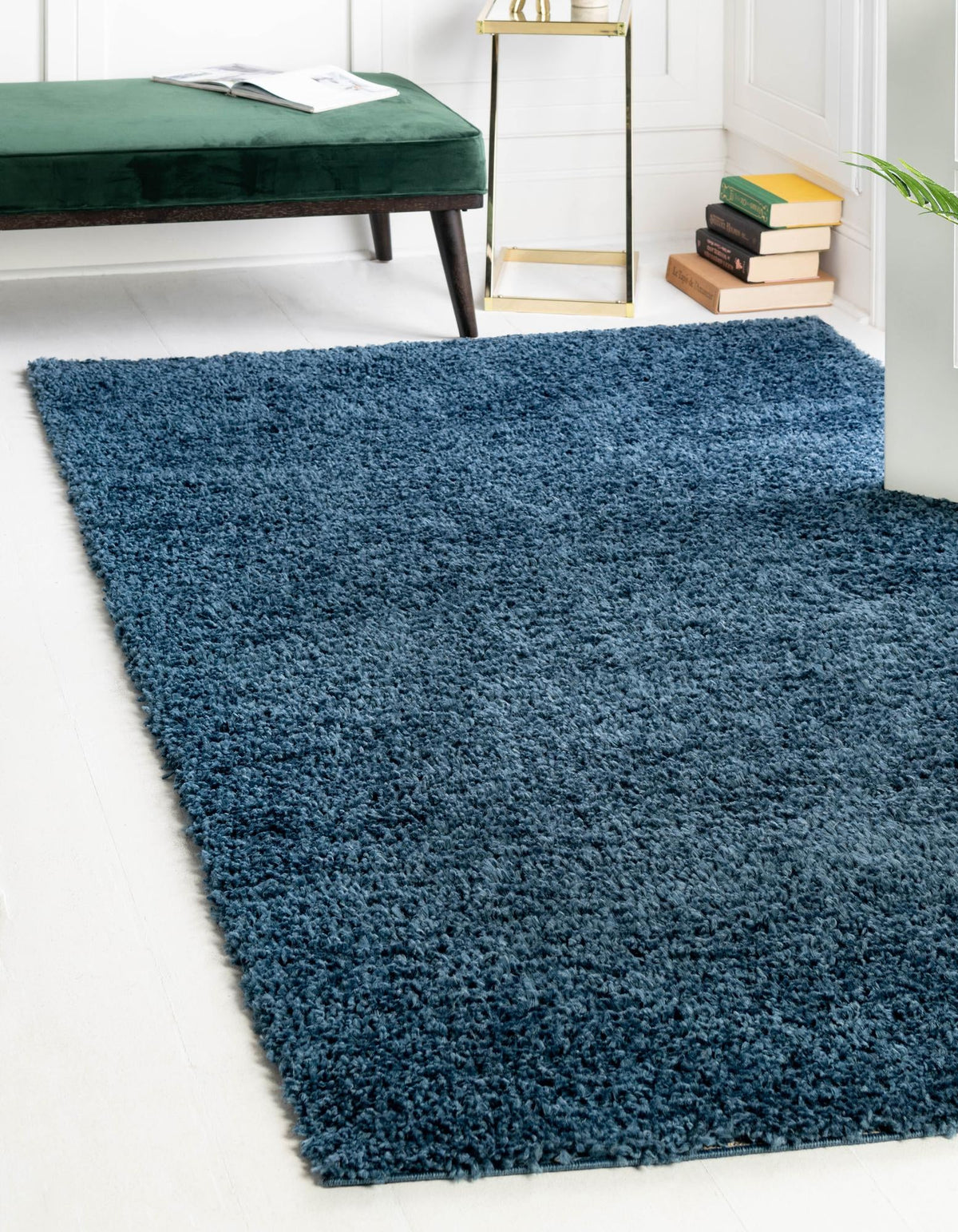 Alpine Plush Collection Area Rug -  Cortina (Marine Blue) Rectangle Marine Blue  lifestyle 2
