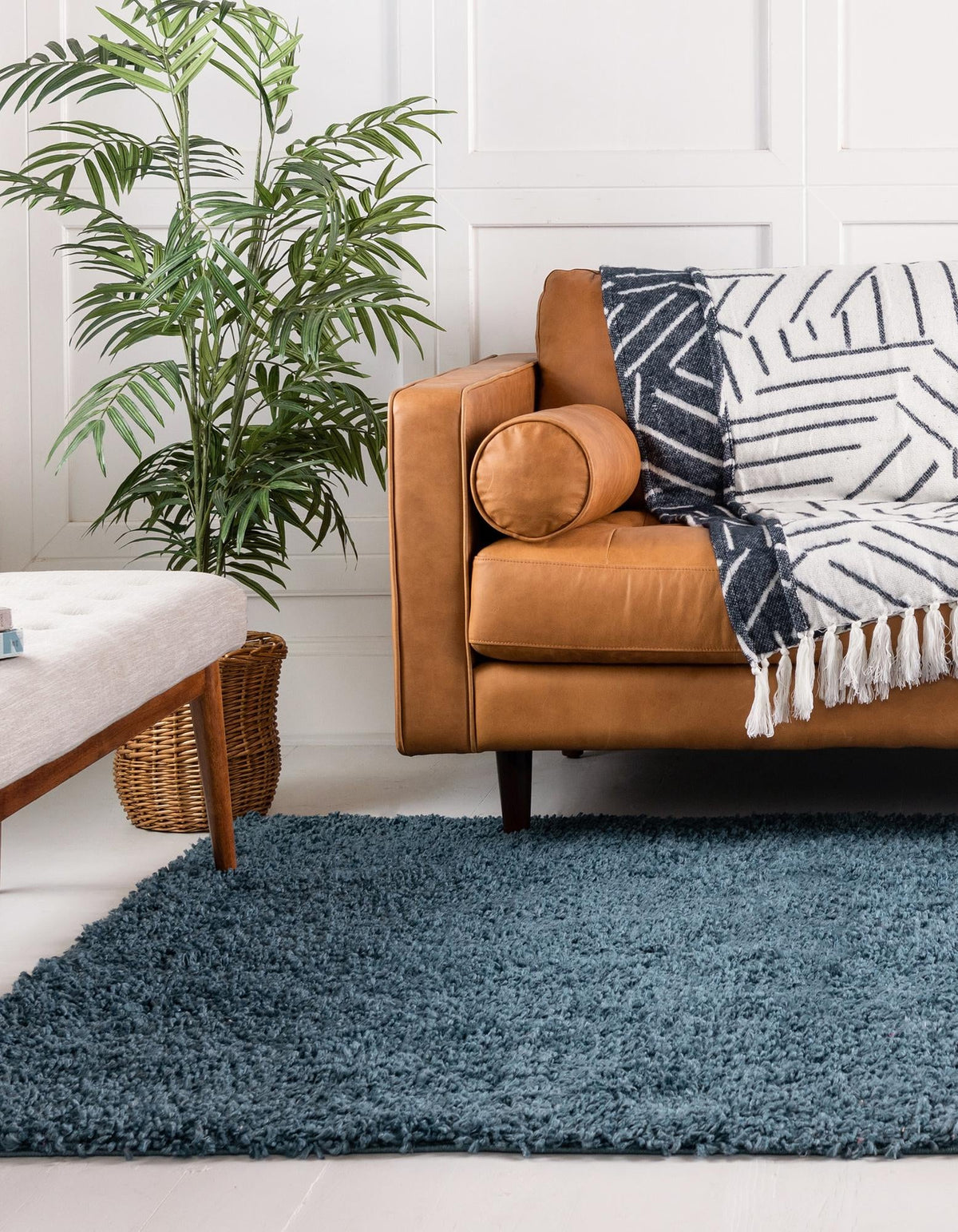 Alpine Plush Collection Area Rug -  Cortina (Marine Blue) Rectangle Marine Blue  lifestyle 4