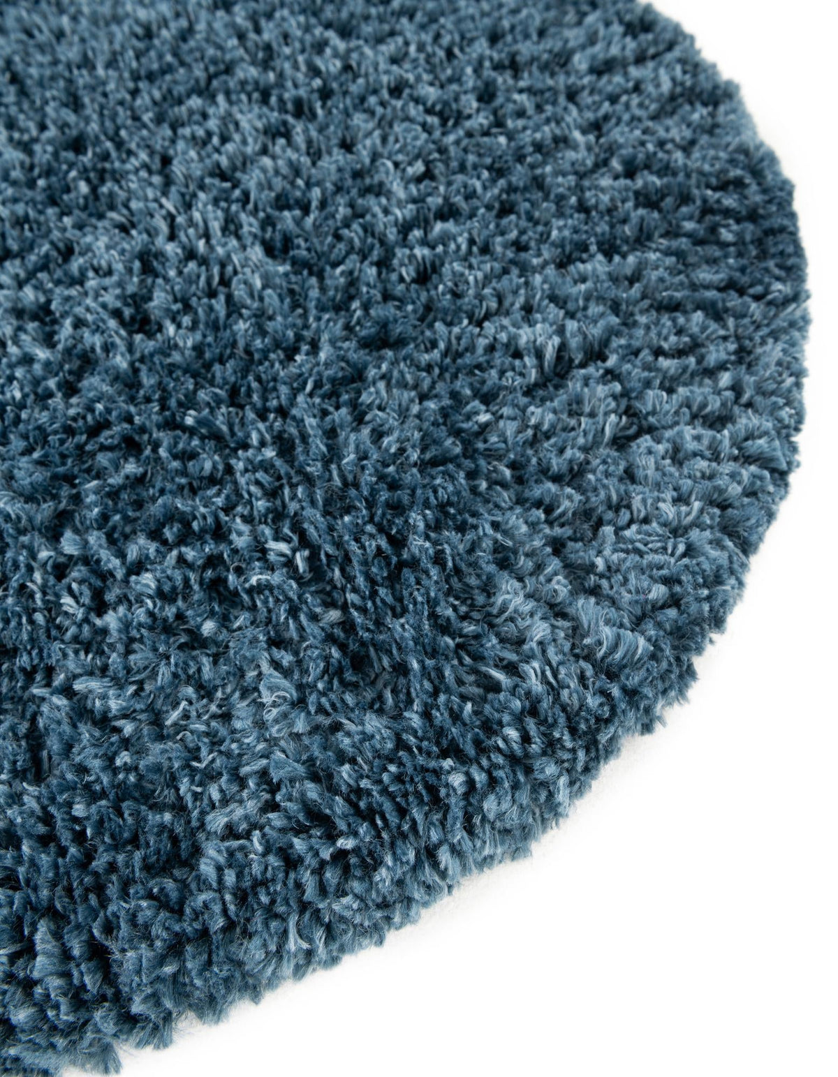 Alpine Plush Collection Area Rug -  Cortina (Marine Blue) Round Marine Blue  lifestyle 34