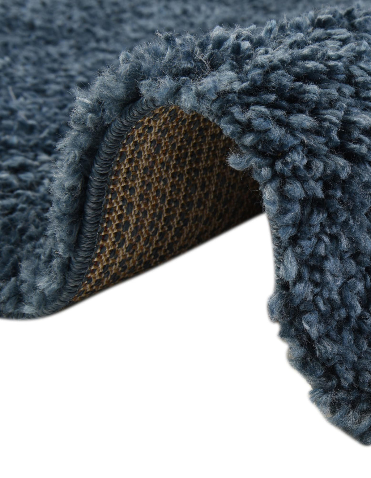 Alpine Plush Collection Area Rug -  Cortina (Marine Blue) Round Marine Blue  lifestyle 49