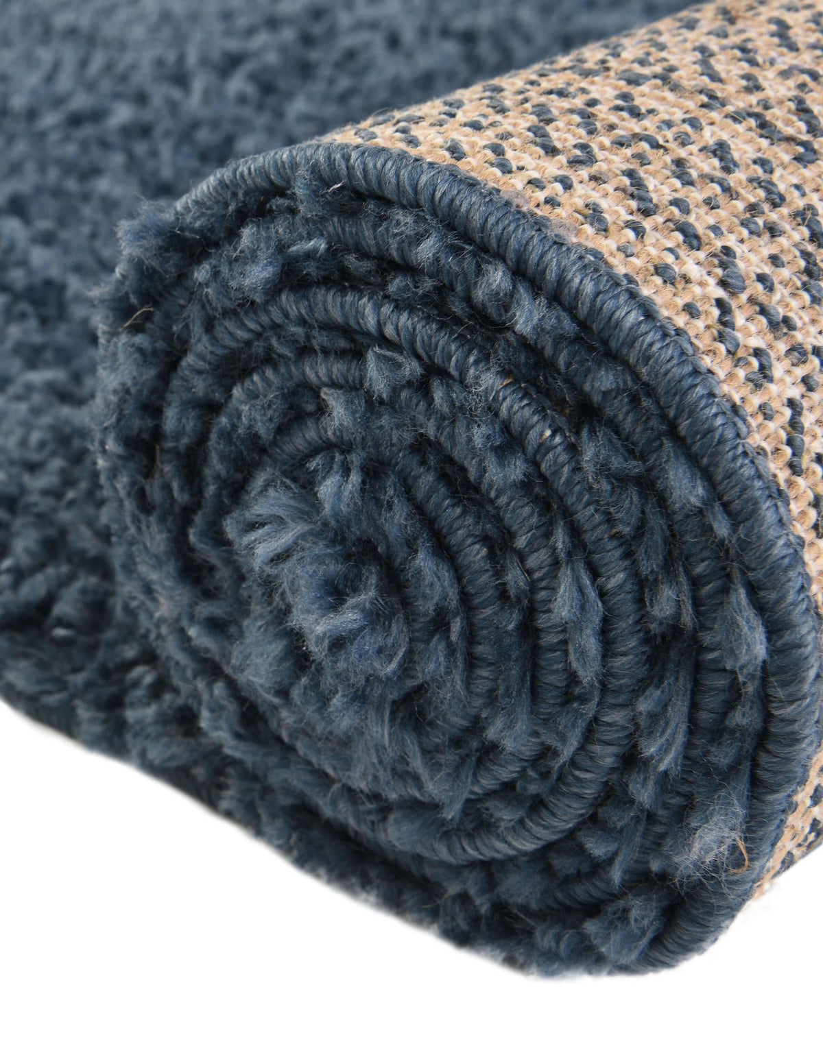 Alpine Plush Collection Area Rug -  Cortina (Marine Blue) Round Marine Blue  lifestyle 57