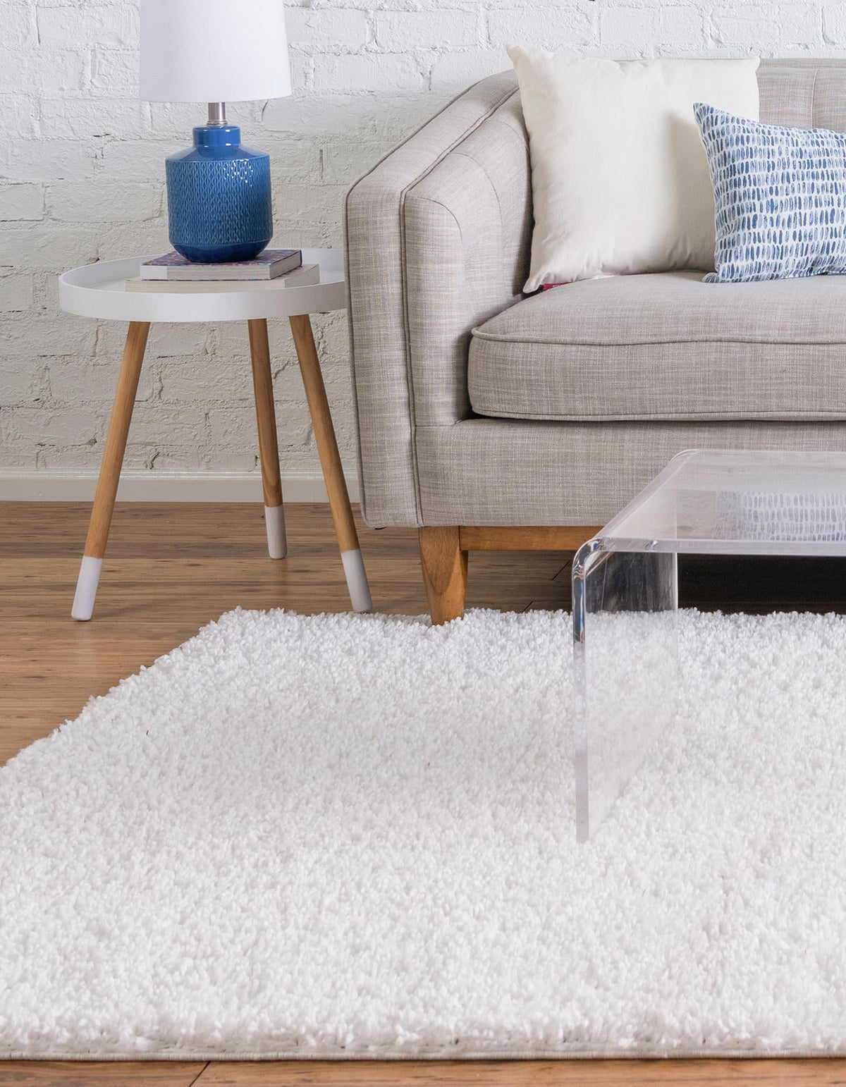 Alpine Plush Collection Area Rug -  Cortina (White) Rectangle White  lifestyle 5